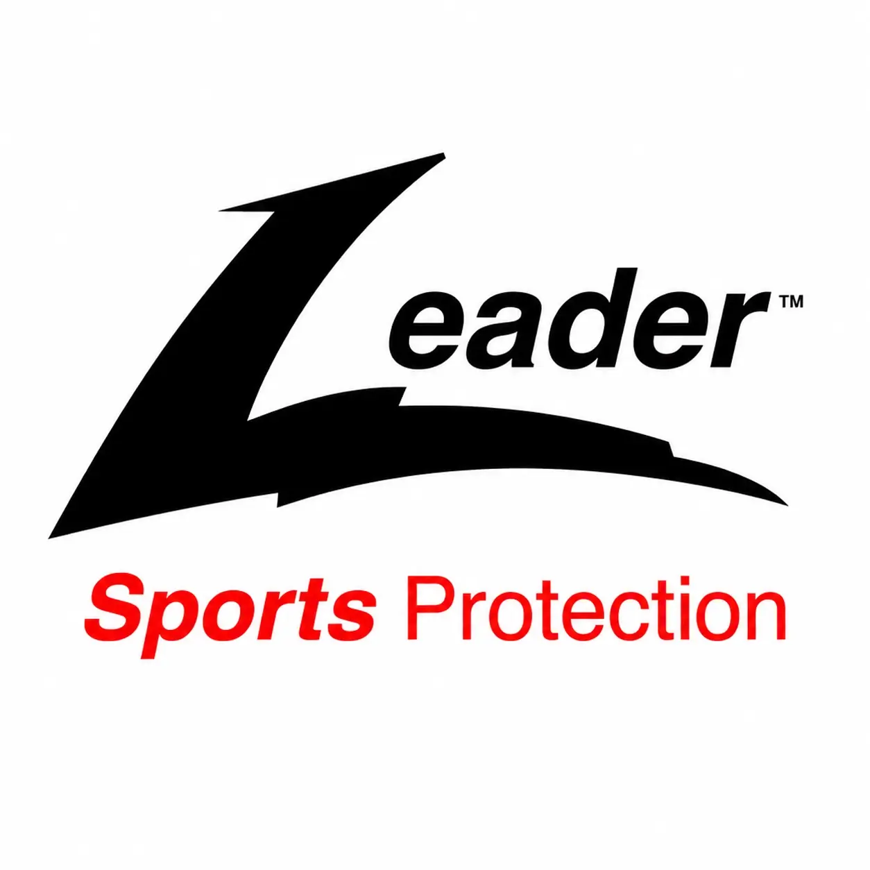 Leader Sports Protection logo with a bold black stylized 'L' and red 'Sports Protection' text.