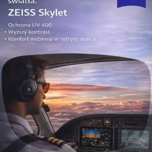 Przeciwsłoneczne okulary ZEISS Skylet z ciemnymi oprawkami i soczewkami ochronnymi UV
