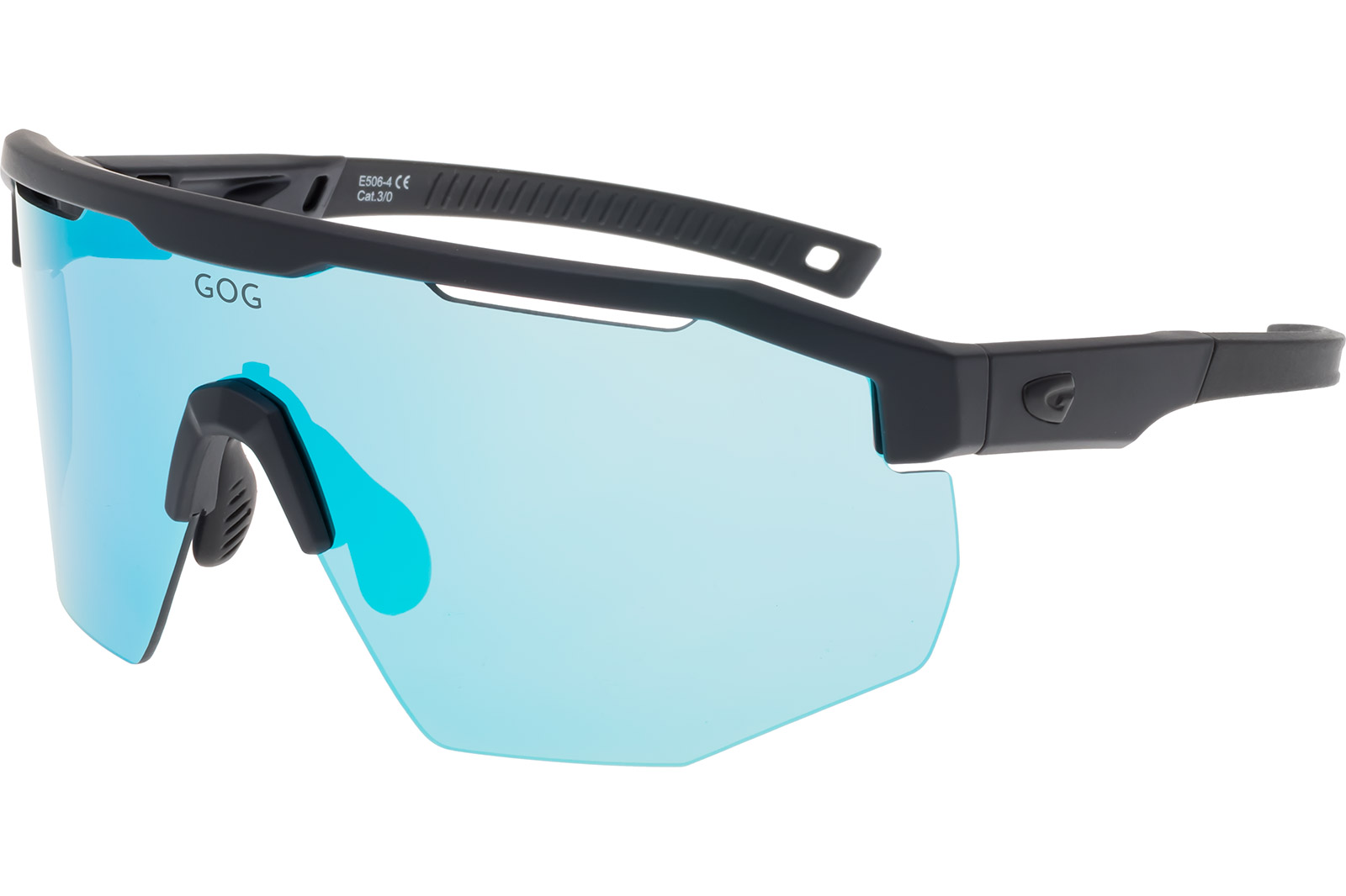 Okulary sportowe GOG E506 z niebieską soczewką lustrzaną UV400