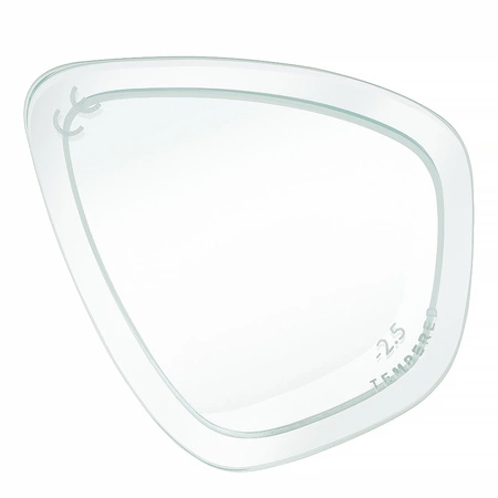 Przezroczyste szkło do masek Aqua Speed Optic Pro i Vision, z ramką i oznaczeniem 2.5.