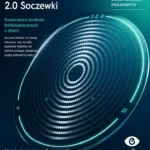 Poster advertising Stellest 2.0 contact lenses for myopia control in children, with a glowing circular lens graphic and Essilor branding.